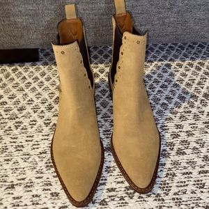 Coach leather booties